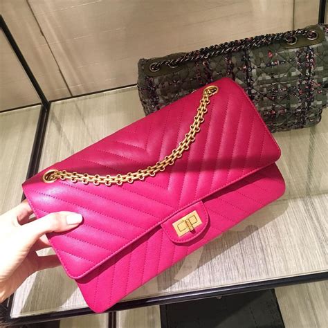 pink chevron chanel bag|chanel 2.55 purses.